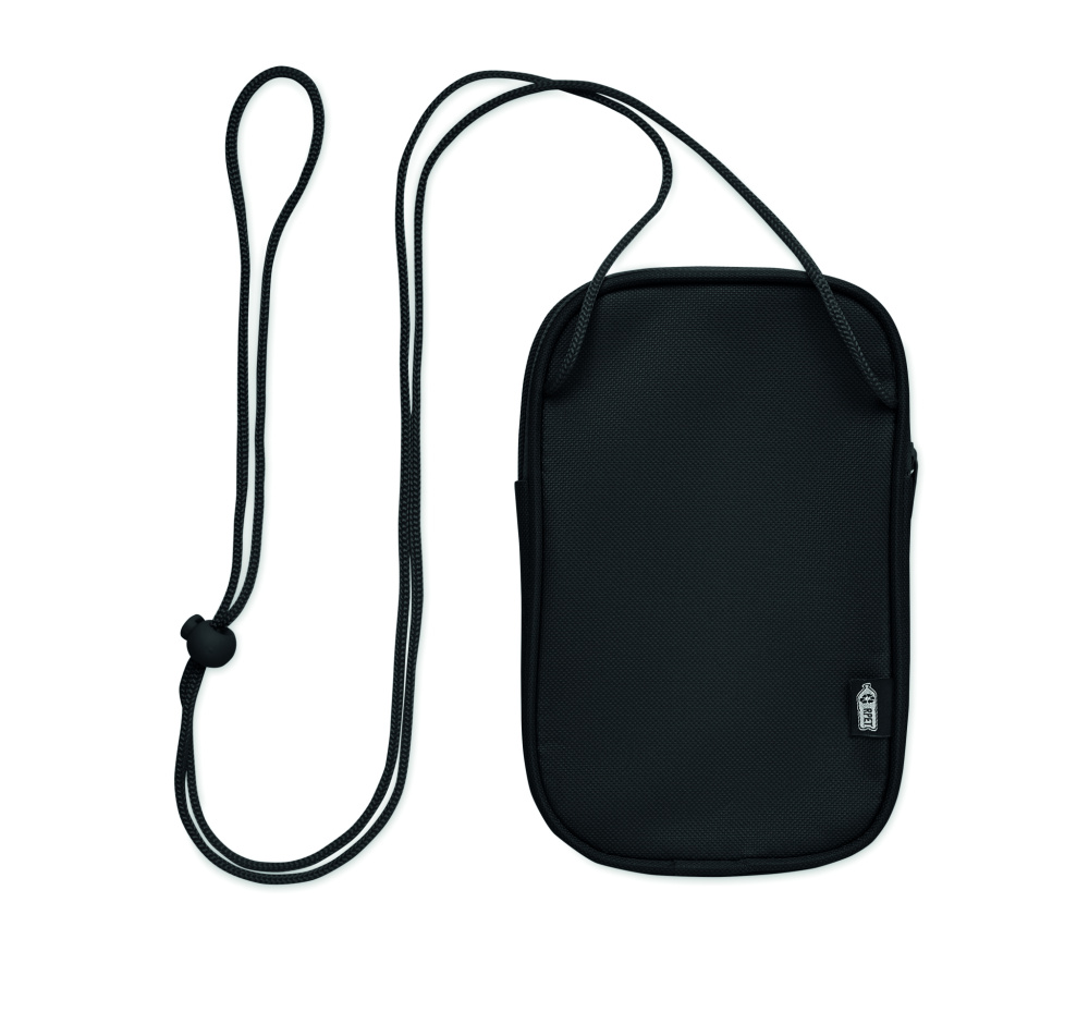 Logo trade promotional merchandise photo of: RPET cross body travel pouch