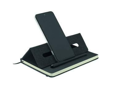 Logotrade corporate gift picture of: A5 notebook with phone holder