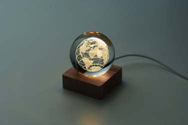 Logo trade promotional merchandise image of: LED globe glass ball