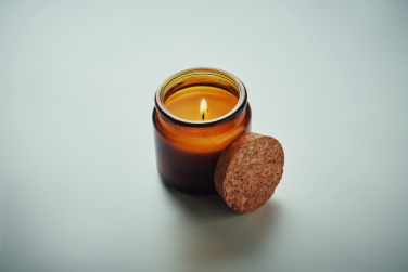 Logo trade business gifts image of: Plant based wax candle 70 gr
