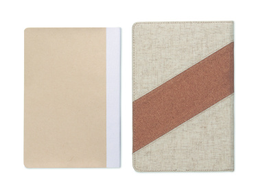 Logo trade promotional merchandise image of: A5 notebook with 15W charger