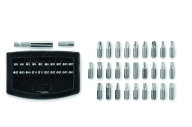 Logo trade promotional merchandise photo of: 32 pcs screwdriver bit set
