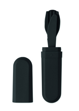 Logotrade promotional merchandise image of: Cutlery set and case in PLA