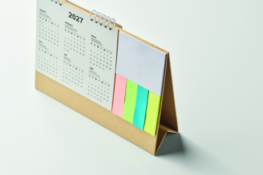 Logo trade promotional product photo of: Desk calendar with memo pad