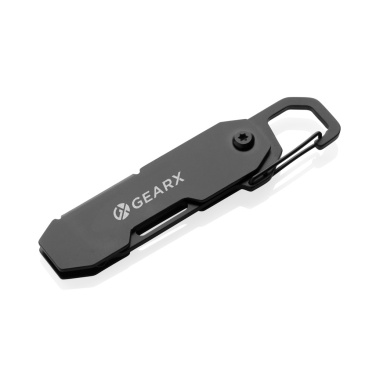 Logo trade promotional gifts image of: Gear X foldable EDC tool with carabiner and parcel cutter