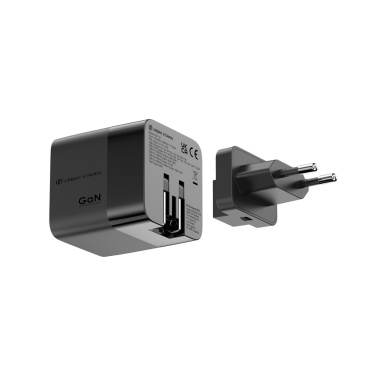 Logo trade business gift photo of: Urban Vitamin Mendocino 65W GaN charger retractable cable