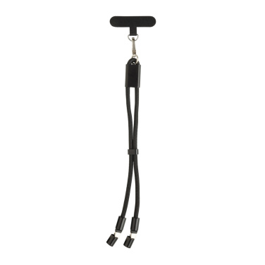 Logo trade promotional items picture of: LoopAmp RCS RPET adjustable phone wrist strap 60W cable