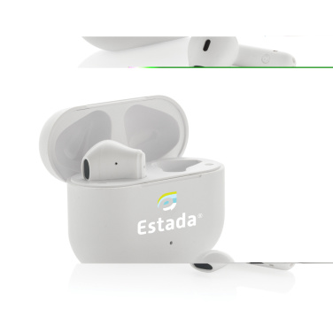 Logo trade promotional products image of: Tunevo RCS recycled plastic wireless earbuds