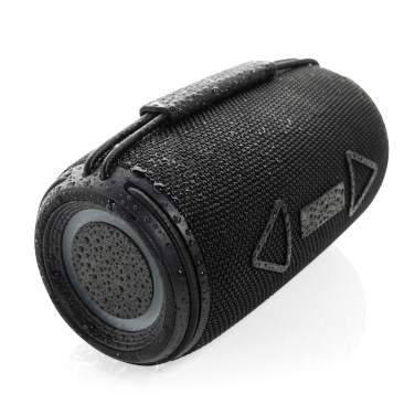 Logo trade promotional merchandise photo of: Prisma RCS recycled plastic IPX 4 waterpoof 16W speaker