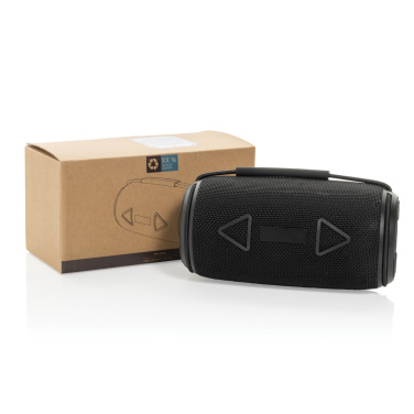 Logo trade promotional product photo of: Prisma RCS recycled plastic IPX 4 waterpoof 16W speaker