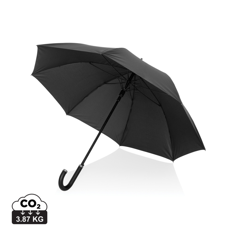 Logotrade advertising products photo of: Swiss Peak Vero Aware™ RPET 25” umbrella w luxe handle