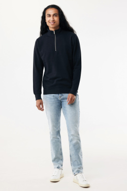 Logo trade promotional products picture of: IQONIQ Elgon recycled cotton quarter zip sweater