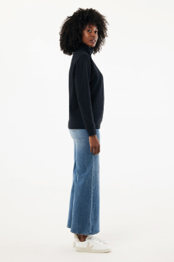 Logotrade business gift image of: IQONIQ Elgon recycled cotton quarter zip sweater