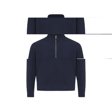 Logotrade business gift image of: IQONIQ Elgon recycled cotton quarter zip sweater