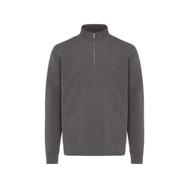 Logotrade promotional item picture of: IQONIQ Elgon recycled cotton quarter zip sweater