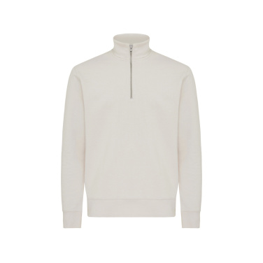 Logotrade business gifts photo of: IQONIQ Elgon recycled cotton quarter zip sweater