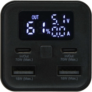 Logotrade advertising product picture of: Acamar 20.000 mAh 70W recycled aluminium laptop power bank