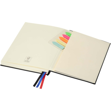 Logo trade promotional merchandise image of: Alder A5 hard cover notebook