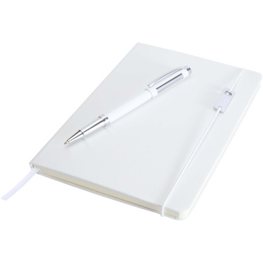 Logotrade promotional merchandise picture of: Legato Elegance A5 hard cover notebook and rollerball pen set