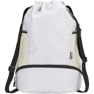 Logo trade advertising products picture of: Nomad GRS recycled sports drawstring bag with bottom compartment 18L