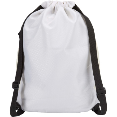 Logo trade promotional giveaways image of: Nomad GRS recycled sports drawstring bag with bottom compartment 18L