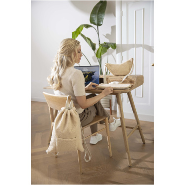 Logotrade promotional gifts photo of: Bear GRS recycled sherpa drawstring backpack 9L