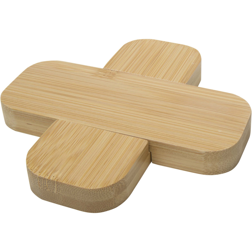Logotrade business gift image of: Croc bamboo trivet - small