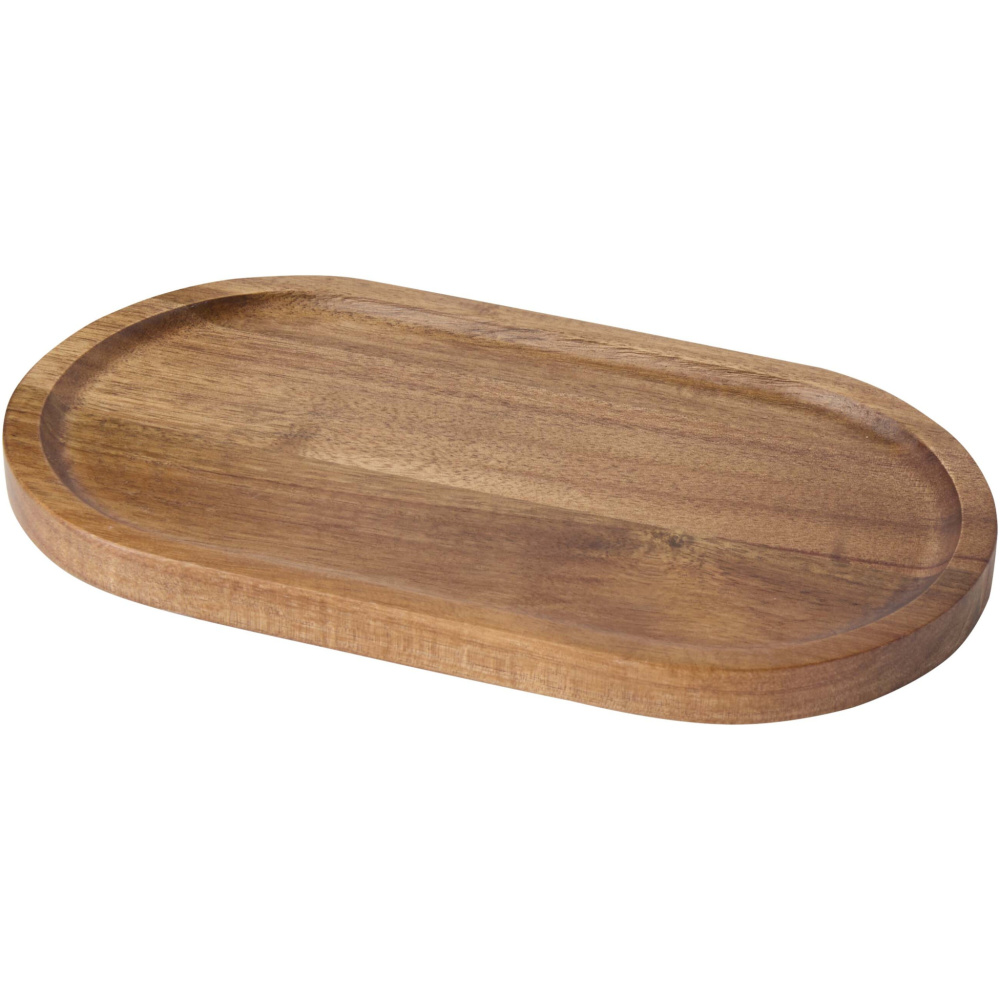 Logotrade promotional giveaway image of: Edge acacia wood serving tray