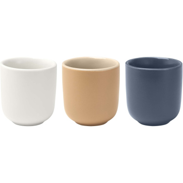 Logo trade promotional giveaways image of: Male 90 ml ceramic espresso cups - set of 2