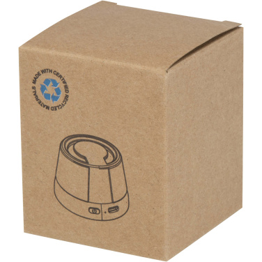 Logo trade promotional giveaway photo of: Horna 3W recycled plastic magnetic wireless speaker