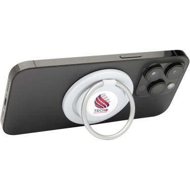 Logotrade promotional product image of: Albali recycled plastic magnetic phone holder with ring stand