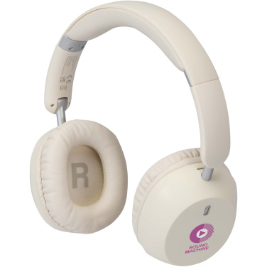 Logo trade advertising products picture of: Hoggar recycled plastic over-ear foldeable ANC and ENC headphones