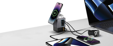 Logo trade business gifts image of: Urban Vitamin Sacramento 105W GAN charger+retractable cables