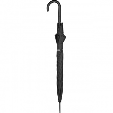 Logo trade promotional giveaways image of: Automatic storm umbrella RPET ATHENS