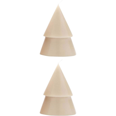 Logo trade promotional merchandise image of: Originalhome Xmas tree candle set of 2 - M