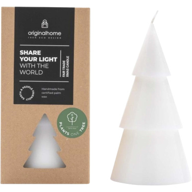 Logo trade promotional items picture of: Originalhome Xmas tree candle - L