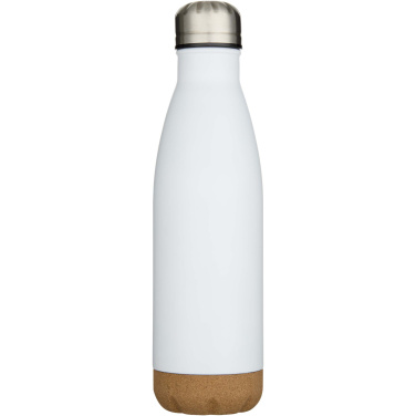 Logo trade advertising products picture of: Cove 500 ml double wall vacuum insulated stainless steel water bottle with cork details