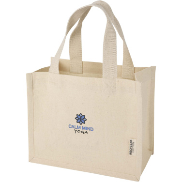 Logo trade advertising products picture of: Odessa 220 g/m² GRS recycled cotton mini gusset tote bag 9L
