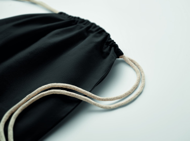 Logo trade corporate gifts picture of: Drawstring bag Fairtrade 180gr