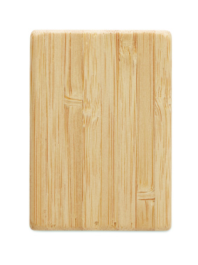 Logo trade promotional gift photo of: Bamboo salt & pepper set