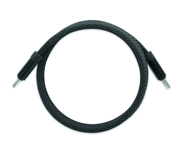 Logo trade promotional giveaway photo of: Braided magnetic cable in RPET