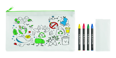 Logotrade corporate gift image of: Pencil case with 4 crayons