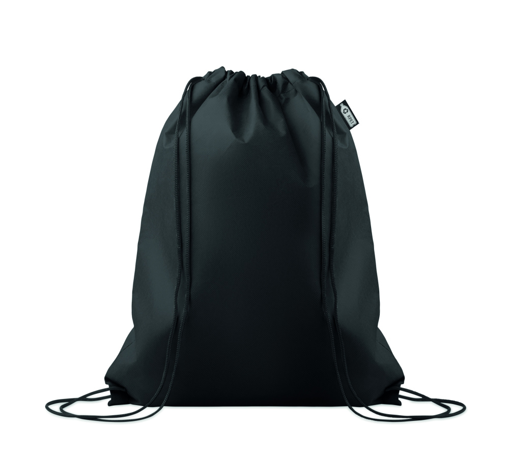 Logo trade promotional giveaway photo of: Drawstring bag RPET non-woven