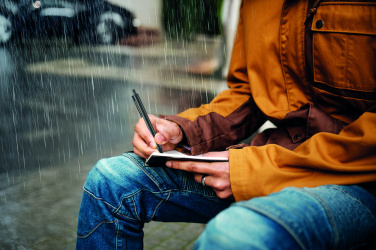 Logo trade advertising products image of: Water repellent notepad