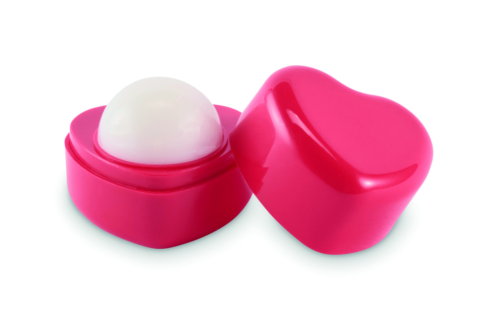 Logo trade advertising product photo of: Heart shape vegan lip balm