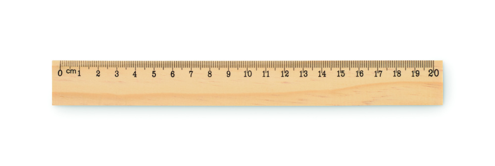 Logotrade promotional gift image of: Wooden ruler 20cm