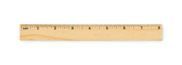 Logo trade promotional gift photo of: Wooden ruler 20cm