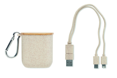 Logo trade corporate gift photo of: Cable set in case