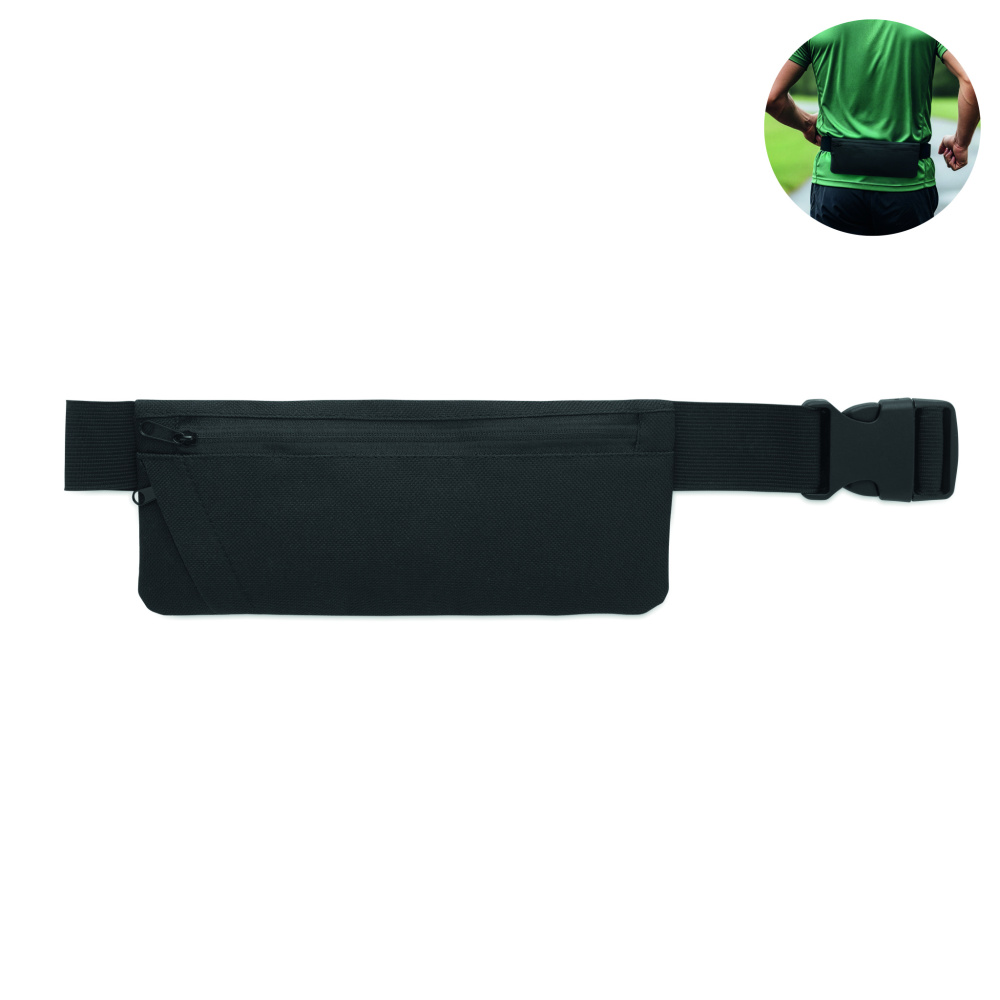 Logotrade advertising product image of: Sports waist bag 600D RPET