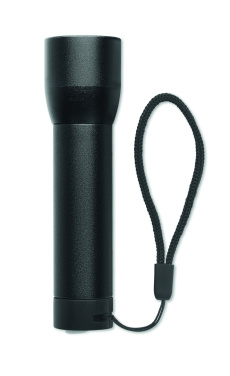 Logo trade promotional giveaways picture of: Aluminium rechargeable torch